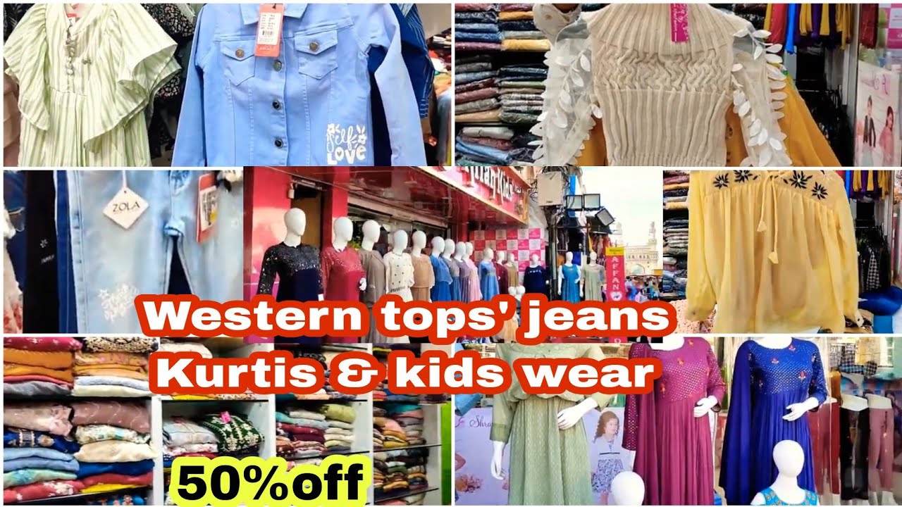 Branded kids wear and ladies indo western shop in hyderabad Charminar