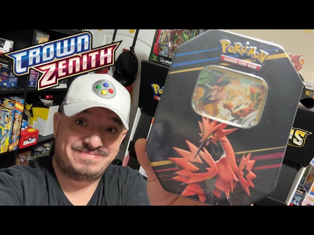  Pokemon TCG: Crown Zenith Tin – Galarian Zapdos (1