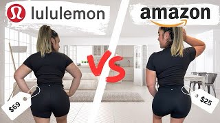 **Lululemon Align Shorts vs. $20 Amazon Dupes | Try-On, Comparison, and Prices**