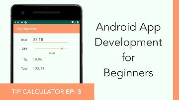 Tip Calculator Ep 3: User Input - Android App Tutorial for Beginners