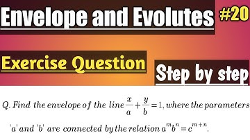 #envelope #evolutes #calculas #bsc Envelope and Evolutes in Hindi  Part #20 B.Sc. Mathematics