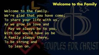 WELCOME TO THE FAMILY CFC