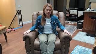 SUPER COMFY CANMOV Leather Recliner! Watch before buying