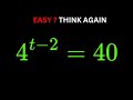 USA | Easy Exponential Equation? Think Again! | Olympiad Math Problem@mathsolver1117 