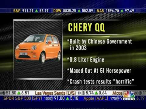 Chinese Chery QQ crash test results. It appears they designed the car to use the drivers ribcage as a structural member in a crash. At least it's cheap.