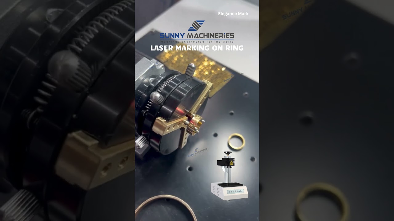 Laser Marking Machine on Rings | Jewelry Laser Hallmarking Machine 