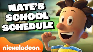 Big Nate's Sixth Grade School Schedule!  Back To School | Nicktoons