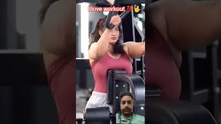 zym workout with girl // #love #hindisong #bollywood #song #zym #zymlover #zym_status #zymshorts