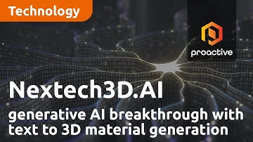 Nextech3D.AI announces generative AI breakthrough with text to 3D material generation