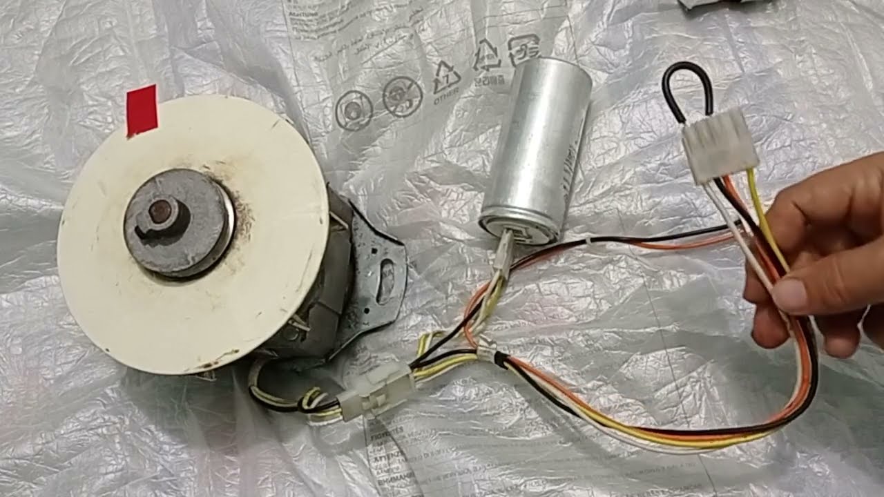 PROBANDO MOTOR DE LAVADORA REDONDA CON SU MISMO ARNÉS Y UN PUENTE