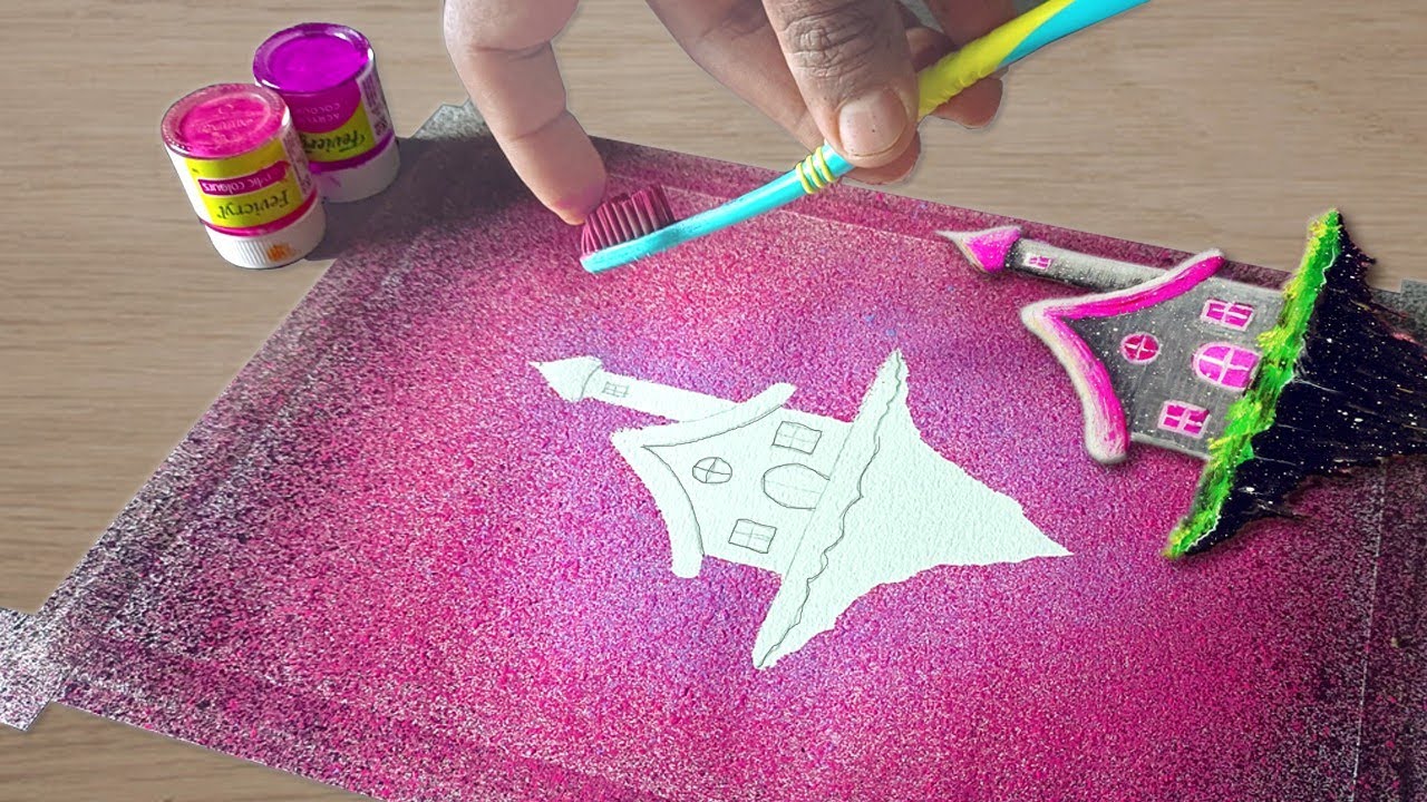 Easy Spray Painting / 2 Type of Tooth Brush spray Painting / Easy