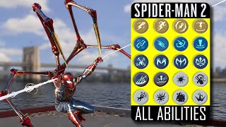 All Abilities in Spider-Man 2 | Peter Parker,Miles Morales,Venom,Anti-Venom,Evolved Venom,IronSpider