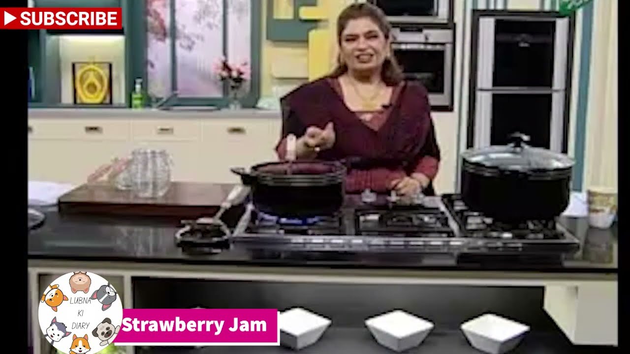 Easy Strawberry Jam  From Masla TV Channel | Masala Morning by Chef Shireen Anwar 2009