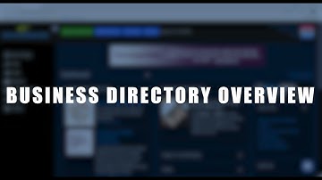 Business Directory Overview - Envisionwise