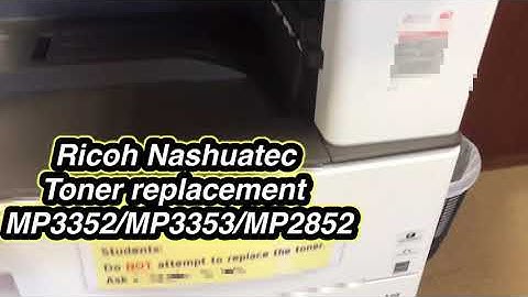 Ricoh  MP3353/2852 toner replacement/ how to replace toner in Ricoh Mono MFP