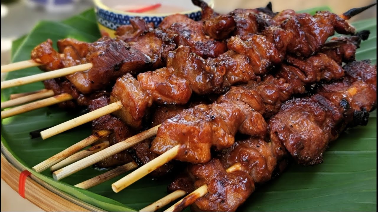 Skewered Filipino Pork BBQ - Panlasang Pinoy