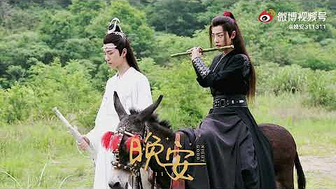 [Fancam] Wang Yibo ♡ Xiao Zhan - The Untamed BTS