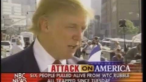 Interview: Donald Trump After 9/11 on NBC - September 13, 2001