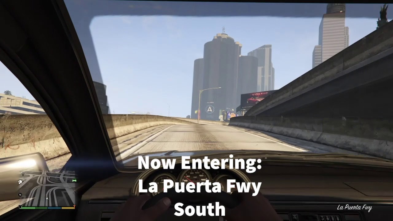 Los Santos Freeway Driving | GTA V | Moosetropolis