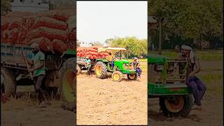 John Deere 5050 D potato loading 🥔আলু বোয়া হচ্ছে 😍❤️🚜#banglavlog #sorts
