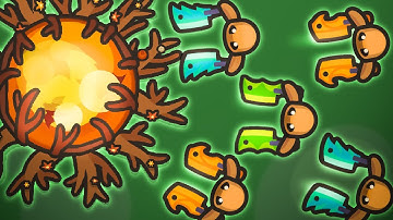 Killing Bosses With MULTIPLE Clevers in Taming io