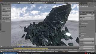 Blender Eevee - Real Time Rendering Fractured Object