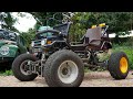 FIRST TEST DRIVE! Mini FJ40 4WD Power Wheels Go Kart Build Part 5