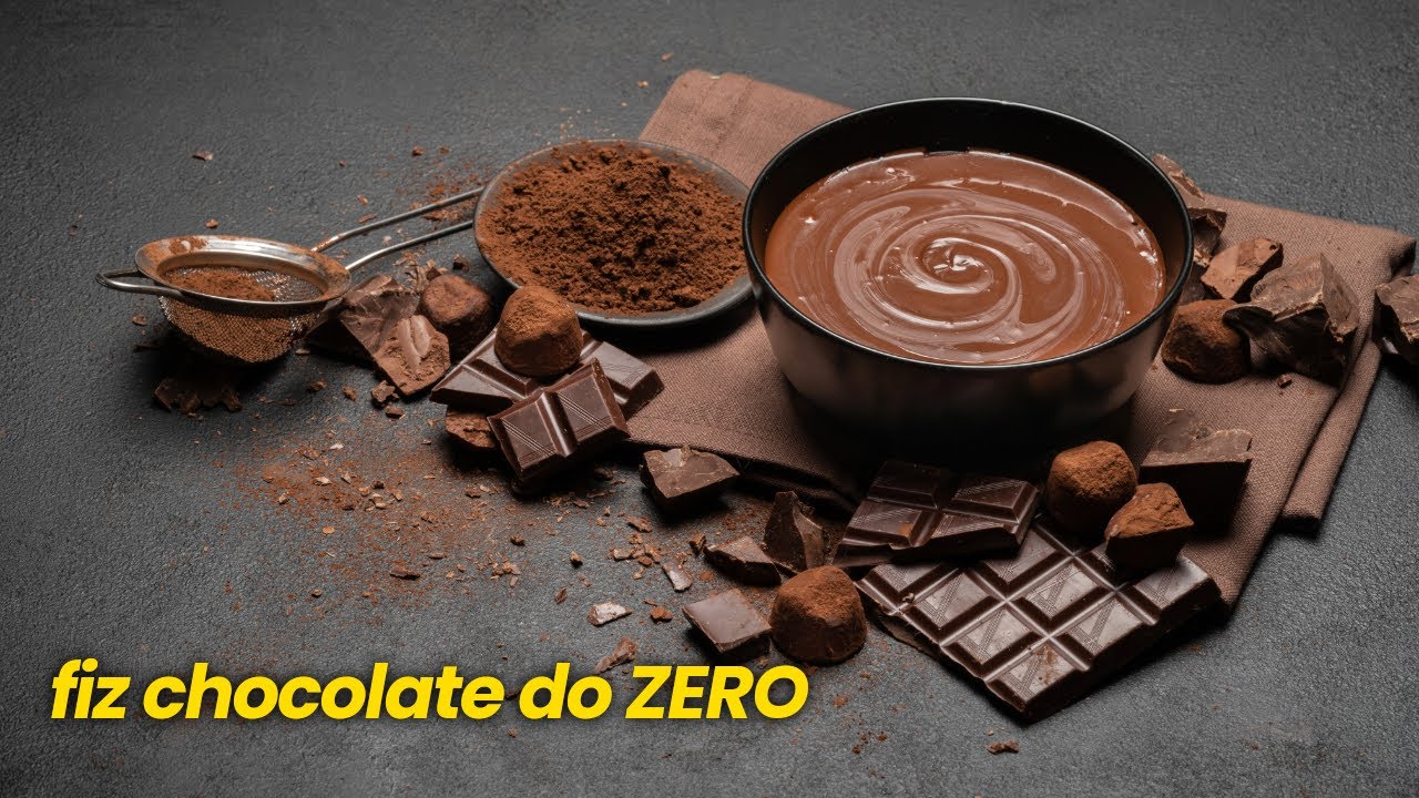 fiz CHOCOLATE CASEIRO à partir do CACAU??