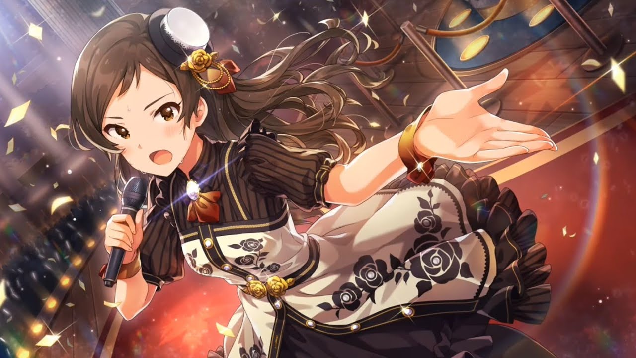 ミリシタ/カード演出+コミュ】 北沢志保 SSR秋色に染まる世界 チョコ