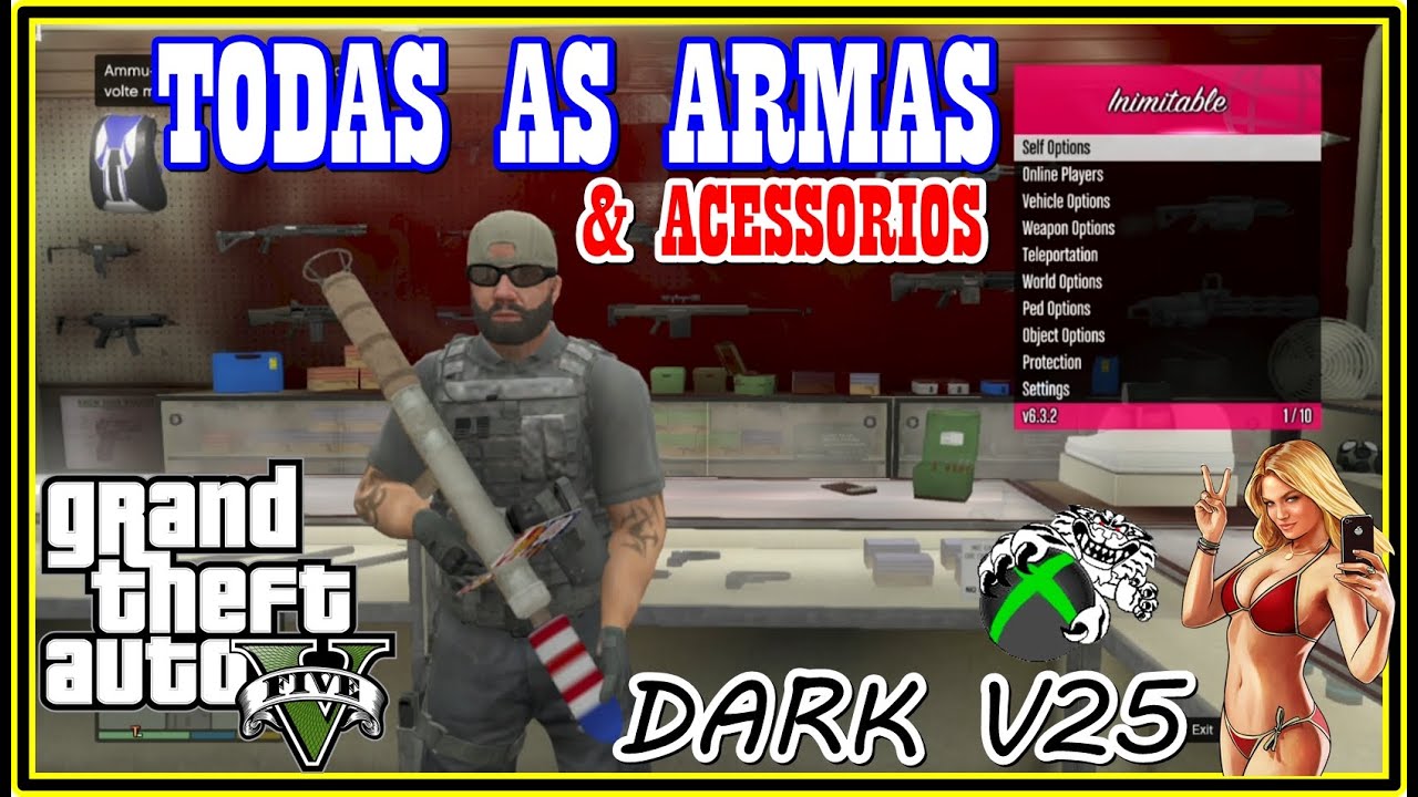 Gta 5 mod menu dark v20 xbox 360 frete gratis