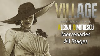 Resident Evil Village - Alcina Dimitrescu Mercenaries All Stages Full Gameplay screenshot 5