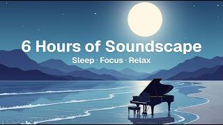 A Piano Alone on a Moonlit Beach | Calming Piano Music for Sleep, Study & Relaxation | 4K screenshot 5