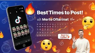 Best Time to Post on TikTok in 2025 ⏰🔥 Go Viral Fast!|TikTok Growth Hacks: Best Posting Time! ⏰✨