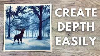 Monochrome Watercolor Landscape Painting, How To Paint watercolor Landscapes