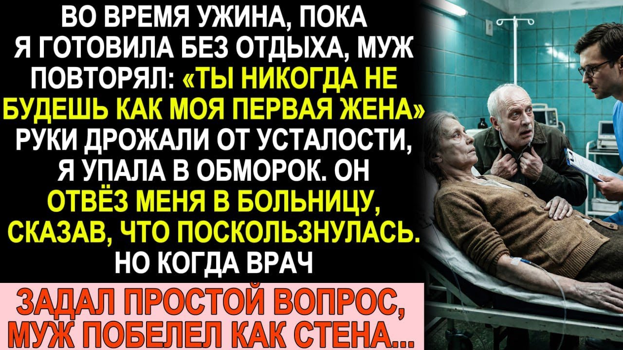 Муж твердил: «Ты не как моя первая жена». Потом я упала в обморок, и врач задал простой вопрос...