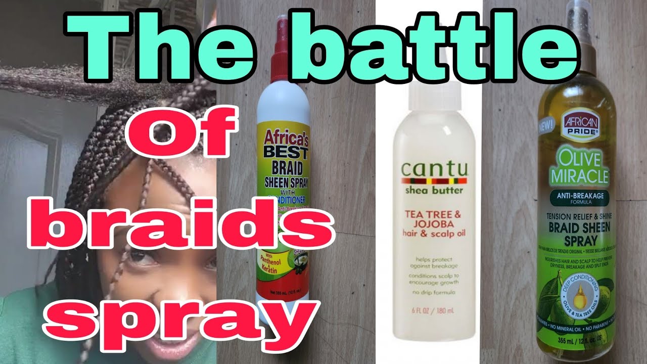 Braids spray Battle / Cantu has done it/ 8 month relaxer Stretch