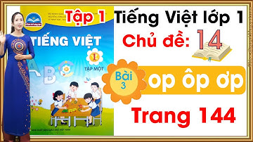Tiếng việt lớp 1 sách chân trời sáng tạo - Chủ đề 14 - Bài 3 |op ôp ơp|Tiếng việt lớp 1