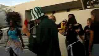 Sacanime Convention outside dancing