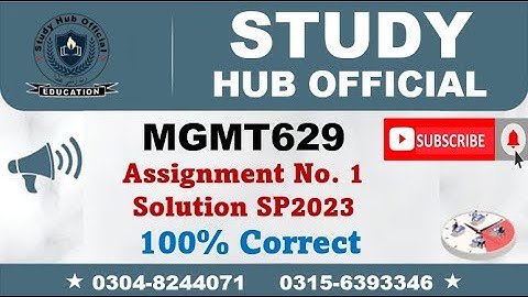 mgmt629 Assignment 1 Solution Spring 2023, mgmt629 Assignment 1 solution 2023, mgmt629 assig 1