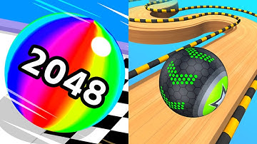Ball Run 2048 VS Going Balls - Gameplay iOS Android Satisfying Mobile Game