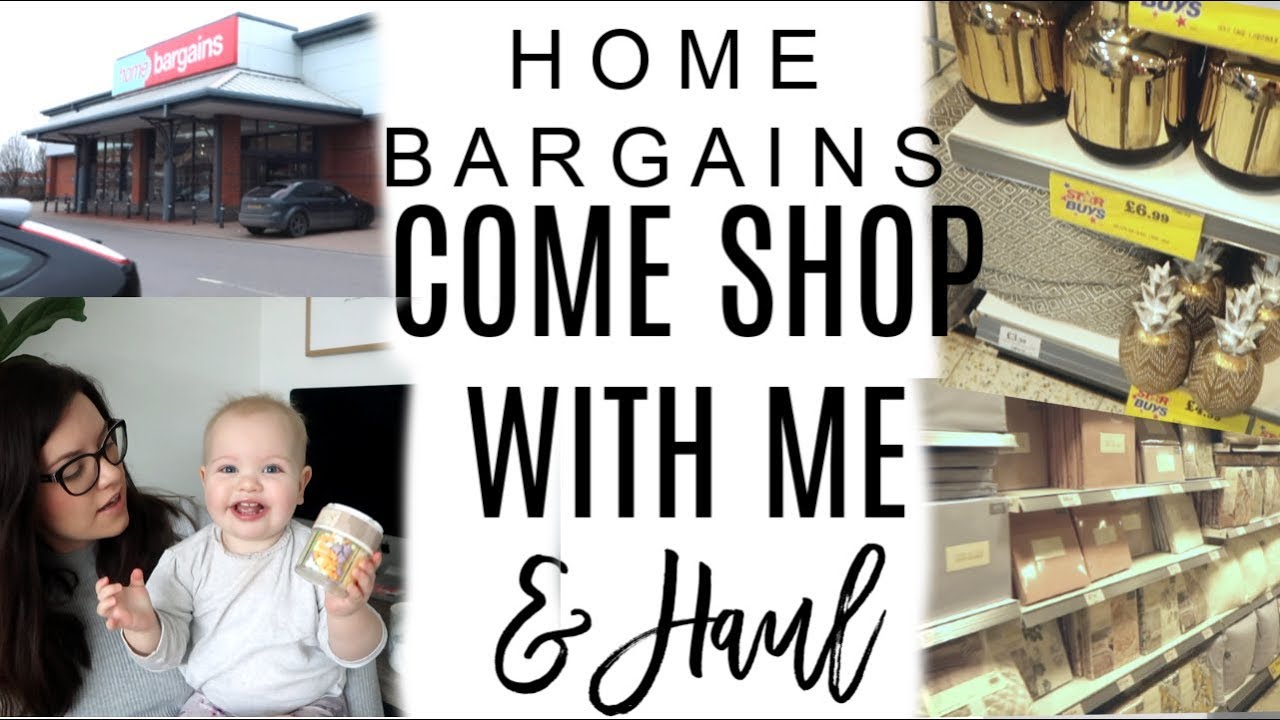 HOME BARGAINS COME SHOP WITH ME & HAUL | SPRING 2019 | EASTER, CLEANING & MORE