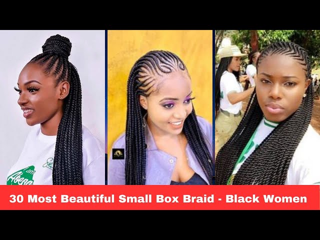 30 Most Beautiful Small Box Braid Hairstyles Ideas To Try 