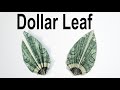 $1 Origami Leaf - How to Fold a Dollar into a Leaf