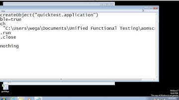 AOM Script and Windows task scheduler for HP QTP/UFT