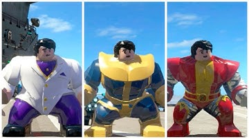 All Big-Fig characters perform Hulk transform animation (Part 2) - LEGO Marvel Superheroes
