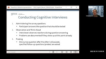 How to conduct cognitive interviews online