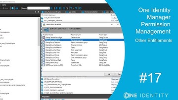 One Identity Manager | Permission Management #17 | Other Entitlements