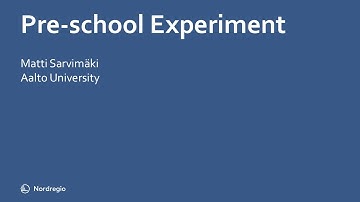 Advancing Policy Through Randomized Experiments: Pre-school Experiment