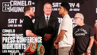 CANELO ALVAREZ VS JAIME MUNGUIA LA PRESSER HIGHLIGHTS