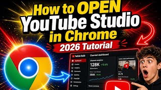 How to Open YouTube Studio in Chrome 2026 | Easy Step by Step Tutorial | Easy Guide 